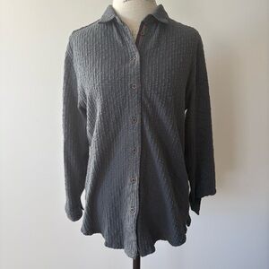 Carbon 2 Cobalt Creekside Knit Shirt in Eucalyptus